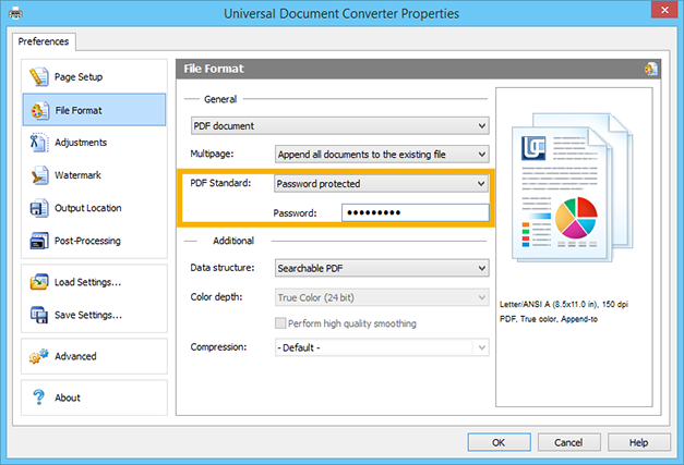 How to convert AutoCAD DWG Into a Password Protected PDF