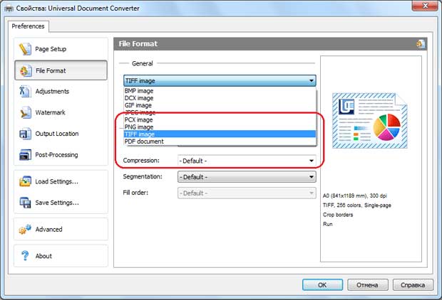 udc-select-output-fornat