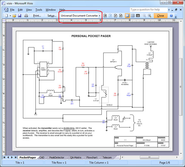 Save Visio as PDF - Universal Document Converter vizio wiring diagrams 