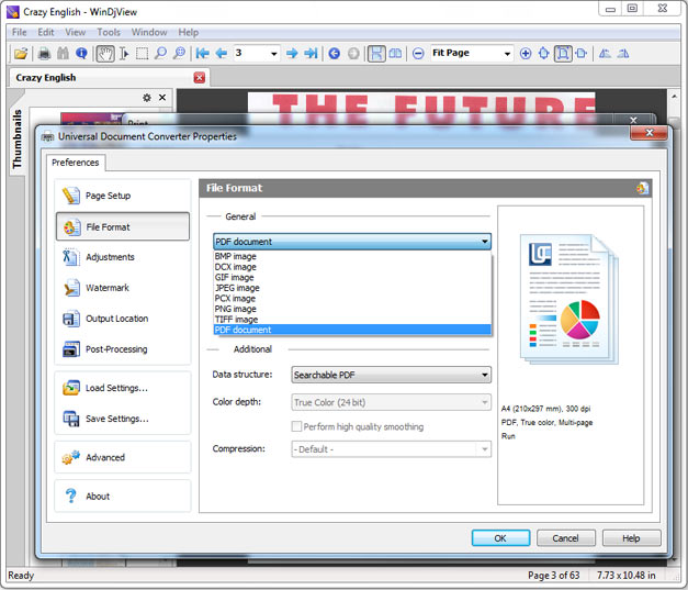 djvu-select-output-format