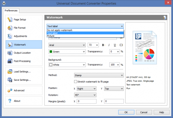 Add Watermark to Searchable PDF with New Universal Document Converter 6.8
