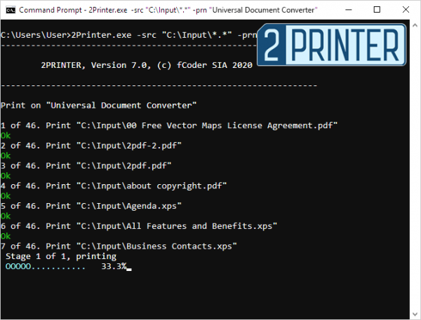 fCoder 2Printer 7.0gpăR}hCPDFɈ