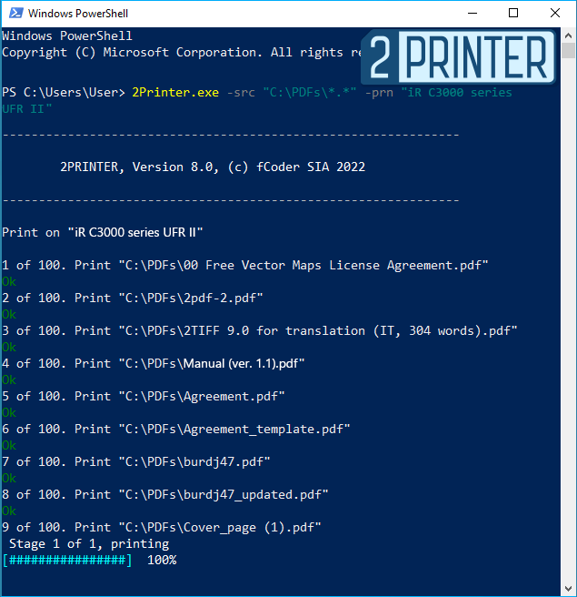 fCoder 2Printer 8.0 – Program for Command Line Printing Gets a Major Update